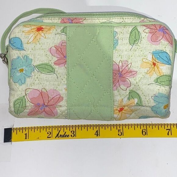 Longaberger Wristlet Zippered Long Wallet Multicolor Purse - Picture 11 of 12